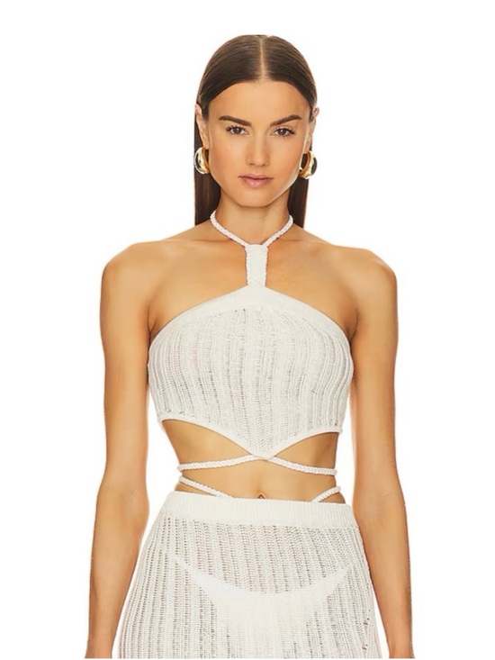 Michael Costello X Revolve Tops - NWT Michael Costello x Revolve
Sylvan Knit Top White XS